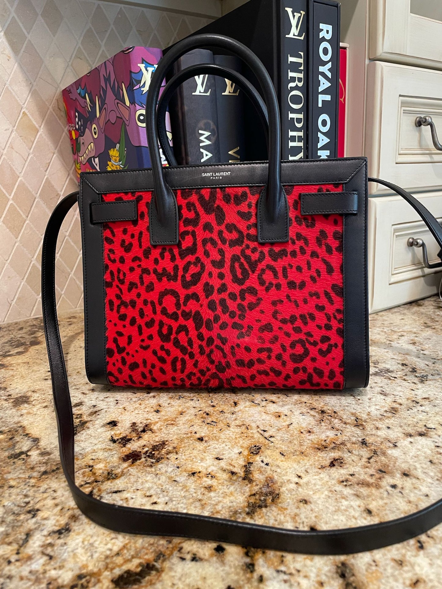 YSL Leopard Nano Sac De Jour