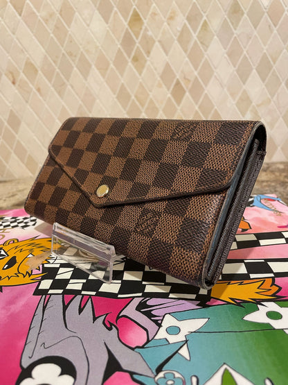 Louis Vuitton Damier Ebene Sarah Wallet