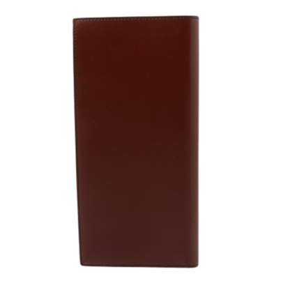 Bordeaux  Leather Long Wallet