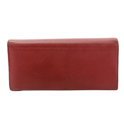 Pink Leather Long Wallet