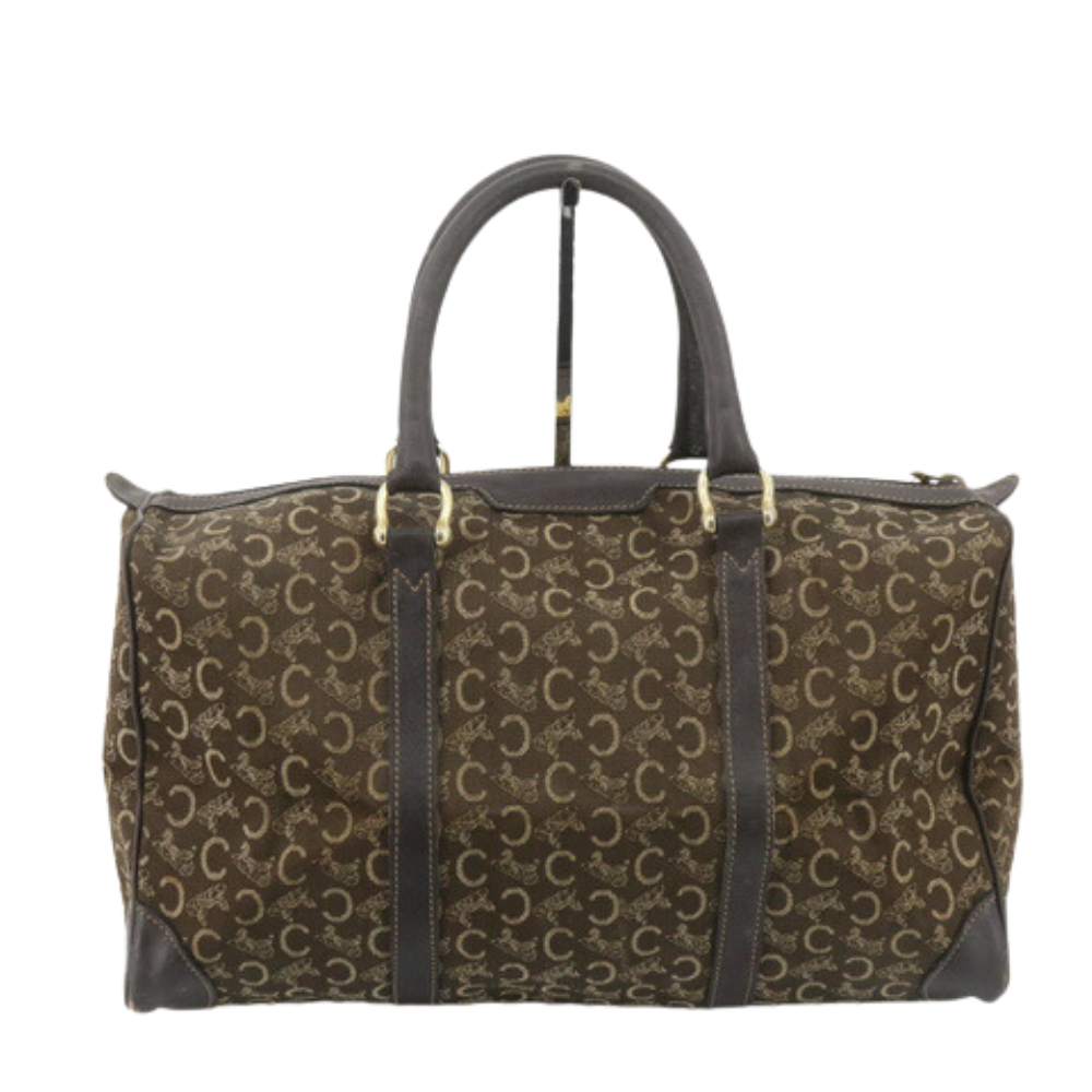 Brown C Macadam Boston Bag