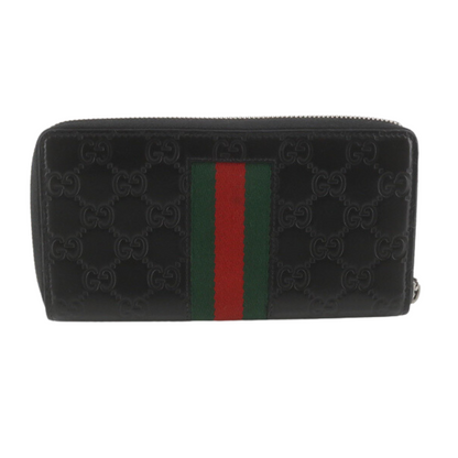 Black Sima Zippy Long Wallet