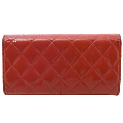 Red Enamel Sarah Wallet