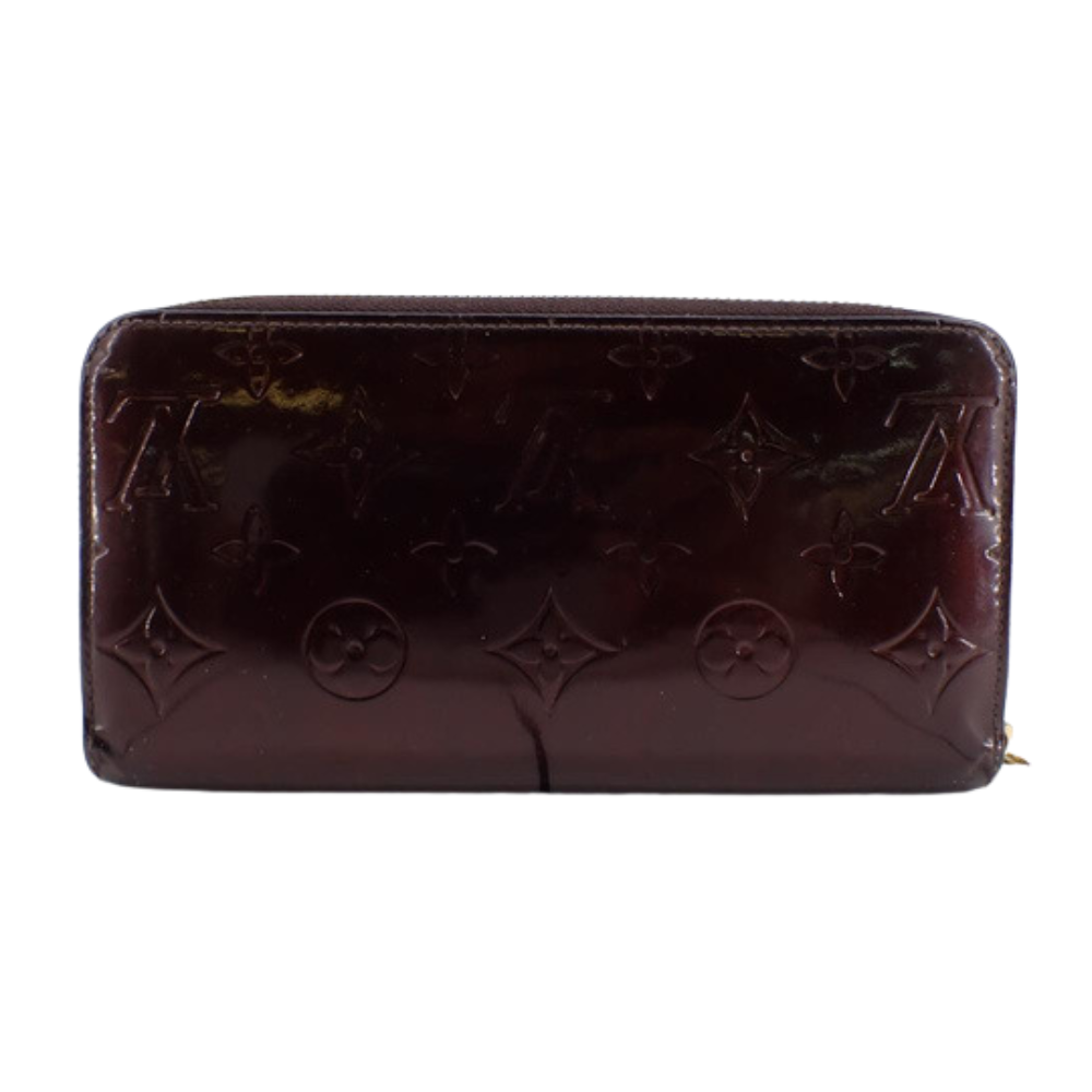 Vernis Burgundy Zippy Wallet