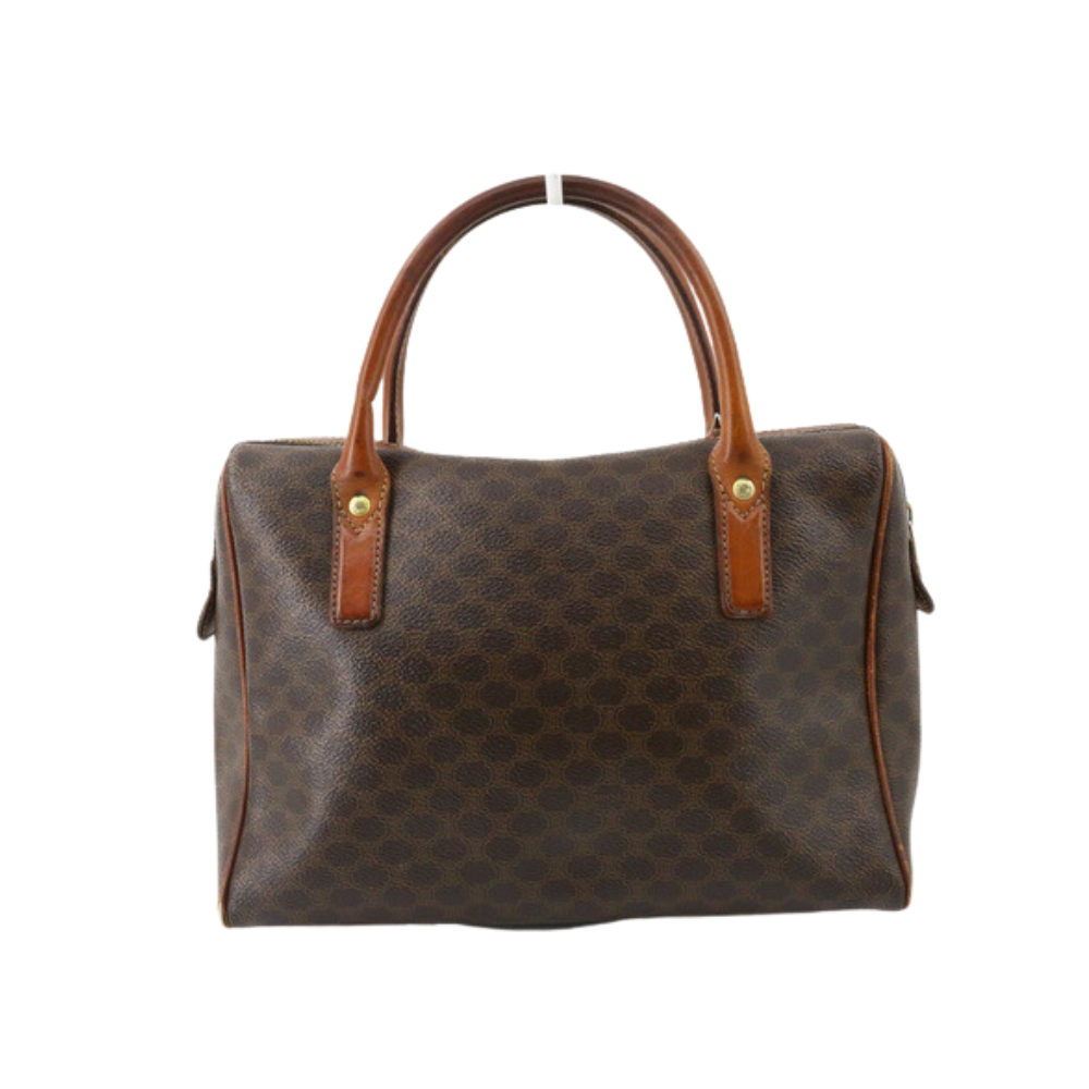 Brown Macadam Mini Boston Bag