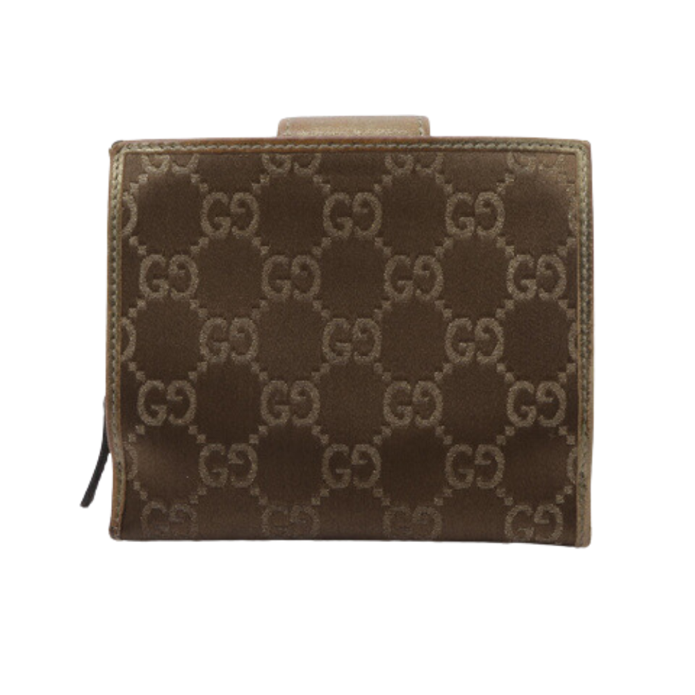 Brown GG Canvas Compact Wallet