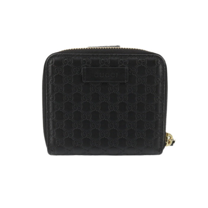 Black Micro GG Zippy Wallet