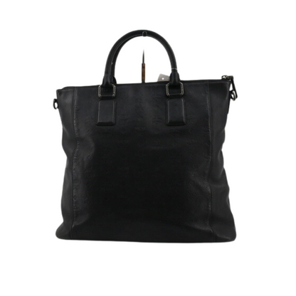 Black Leather Tote Bag