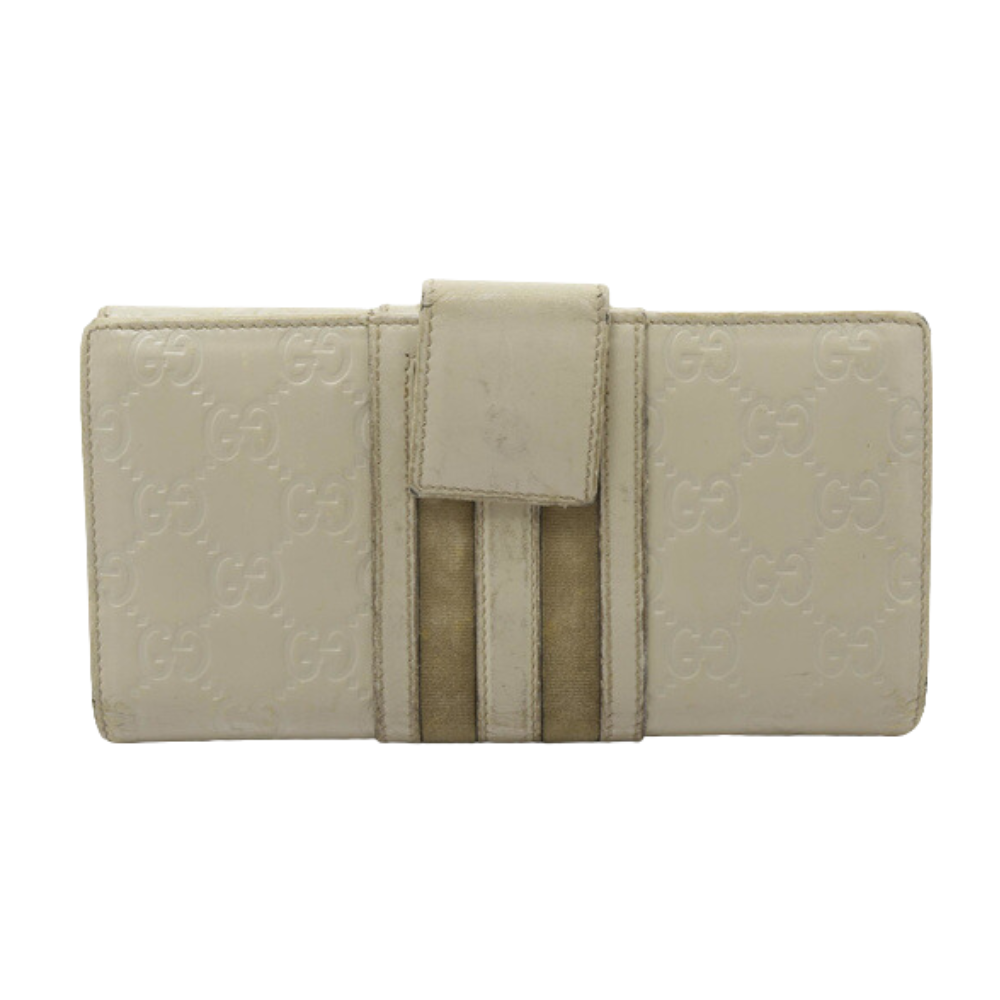 White Sima Long Wallet