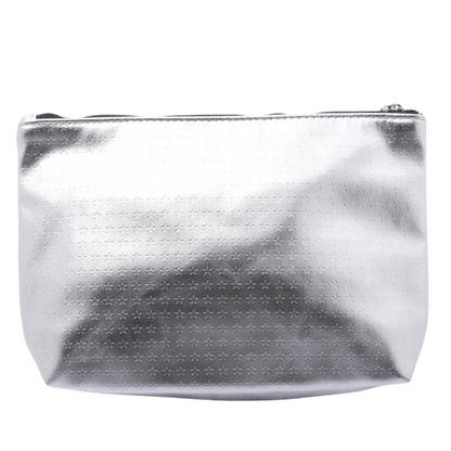 Silver Leather Pouch