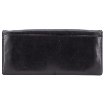 Black Leather Long Wallet