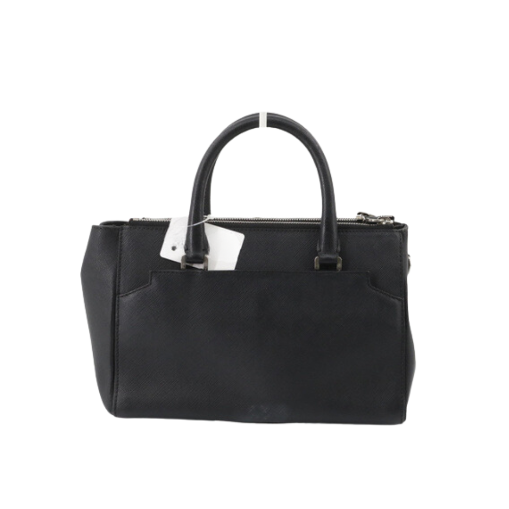 Black Saffiano Leather Handbag