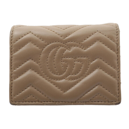 Brown GG Marmont Bi-fold Wallet