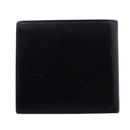 Black Leather Bi-fold Wallet