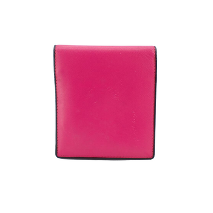 Pink Leather Bi-Fold Wallet