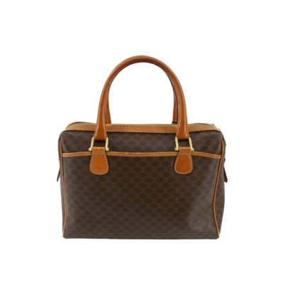 Brown Macadam Mini Boston Bag