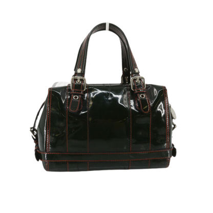 Black Leather Tote Bag