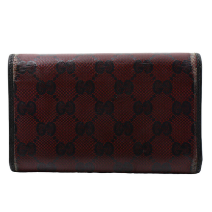 Maroon GG Supreme Tri-fold Wallet