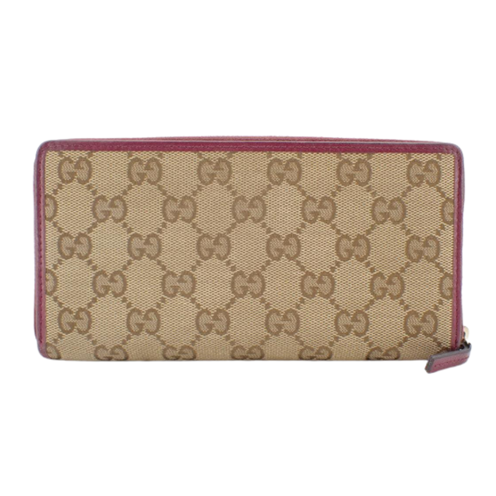 GG Canvas Zippy Long Wallet