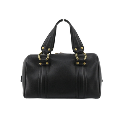 Black Leather Tote Bag