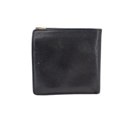 Black Leather Bi-Fold Wallet