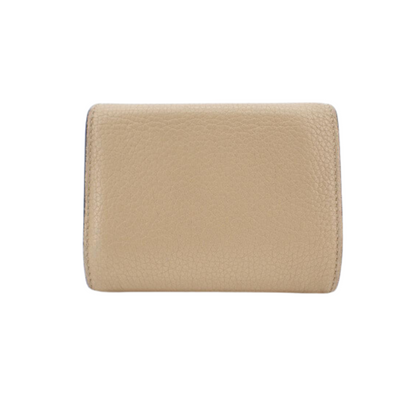 Beige Tri-Fold Wallet