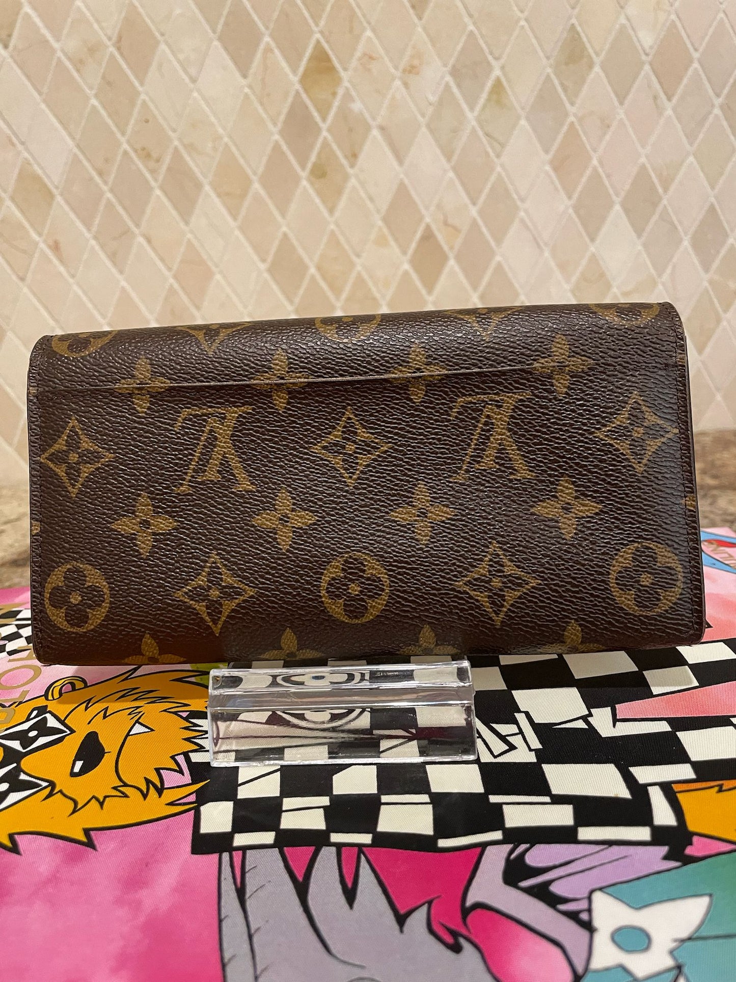 Louis Vuitton Damier Ebene Sarah Wallet