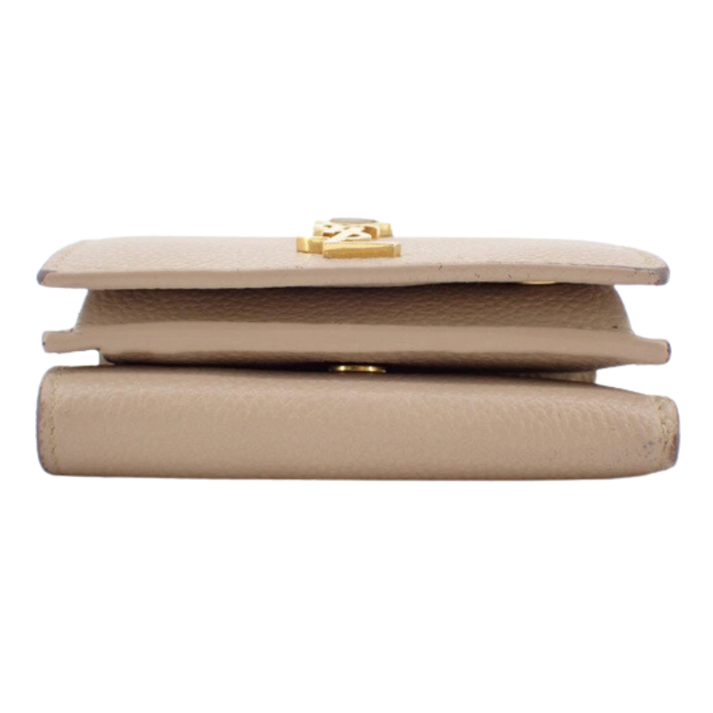 Beige Caviar Skin Cassandra Wallet