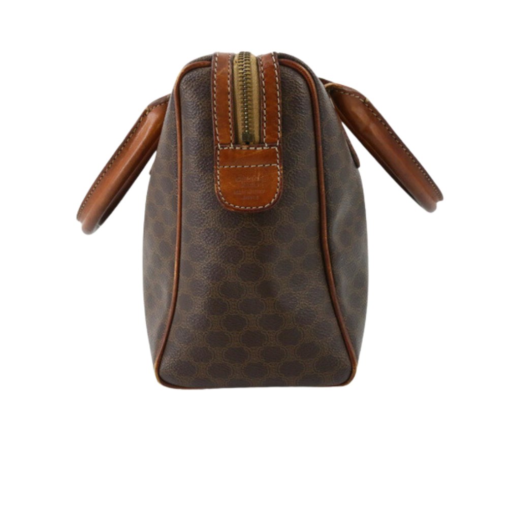 Brown Macadam Mini Boston Bag