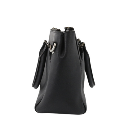 Black Saffiano Leather Handbag