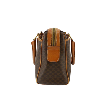 Brown Macadam Mini Boston Bag