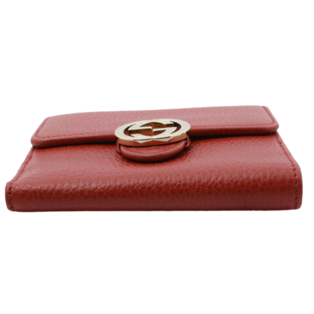 Red GG Compact Wallet