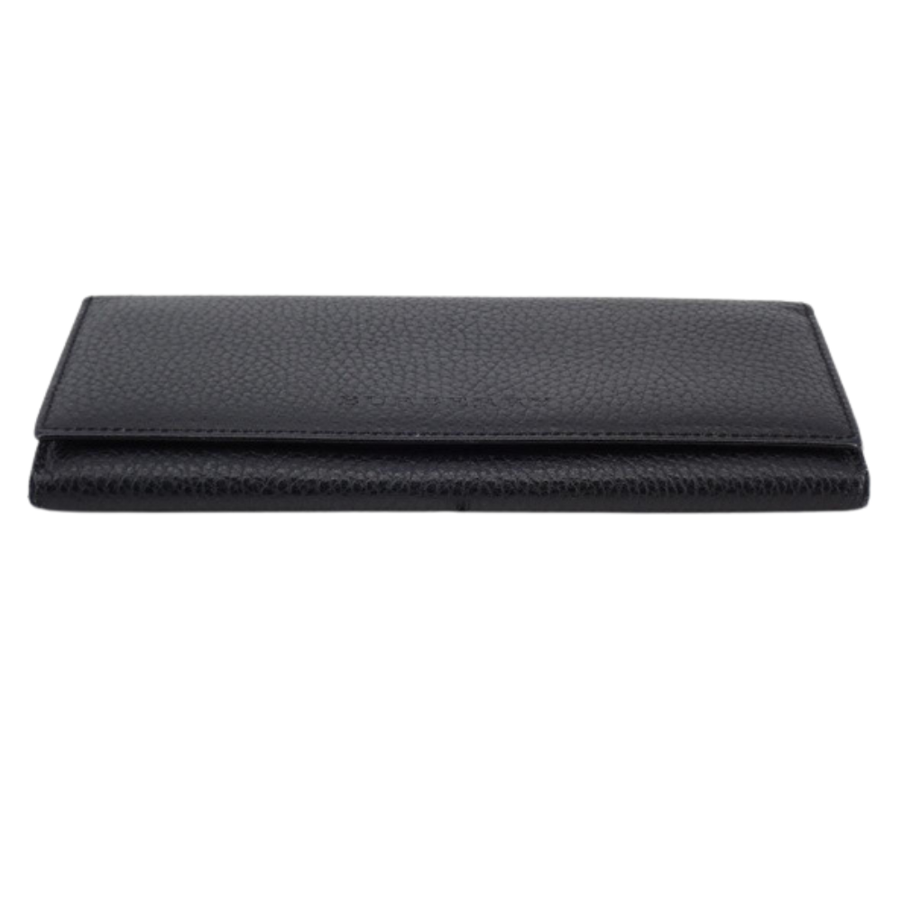 Black Leather Long Wallet