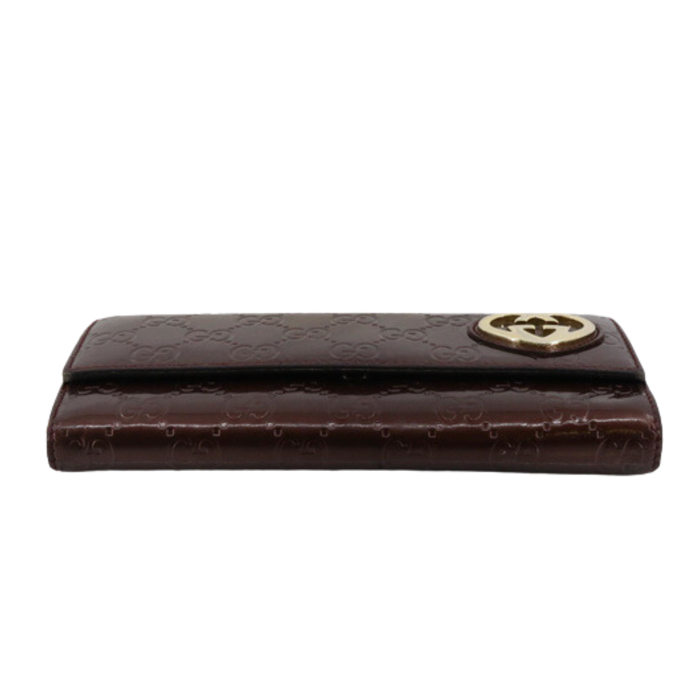 Burgundy Sima Long Wallet