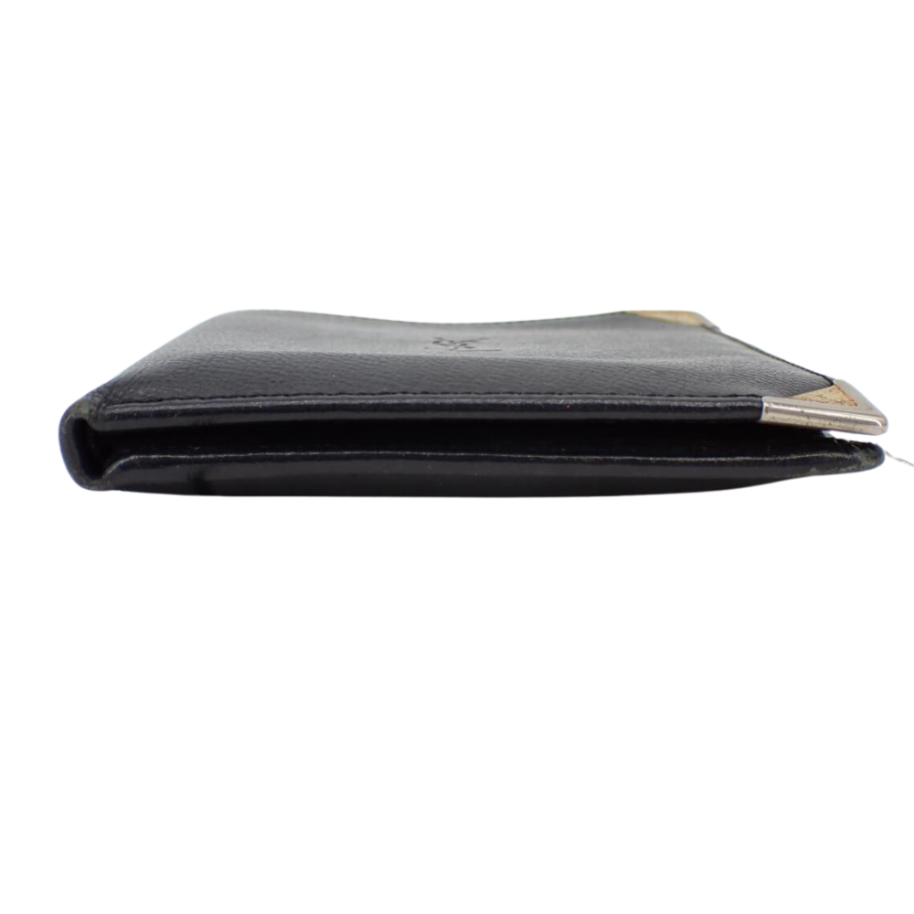 Black Leather Bi-Fold Wallet