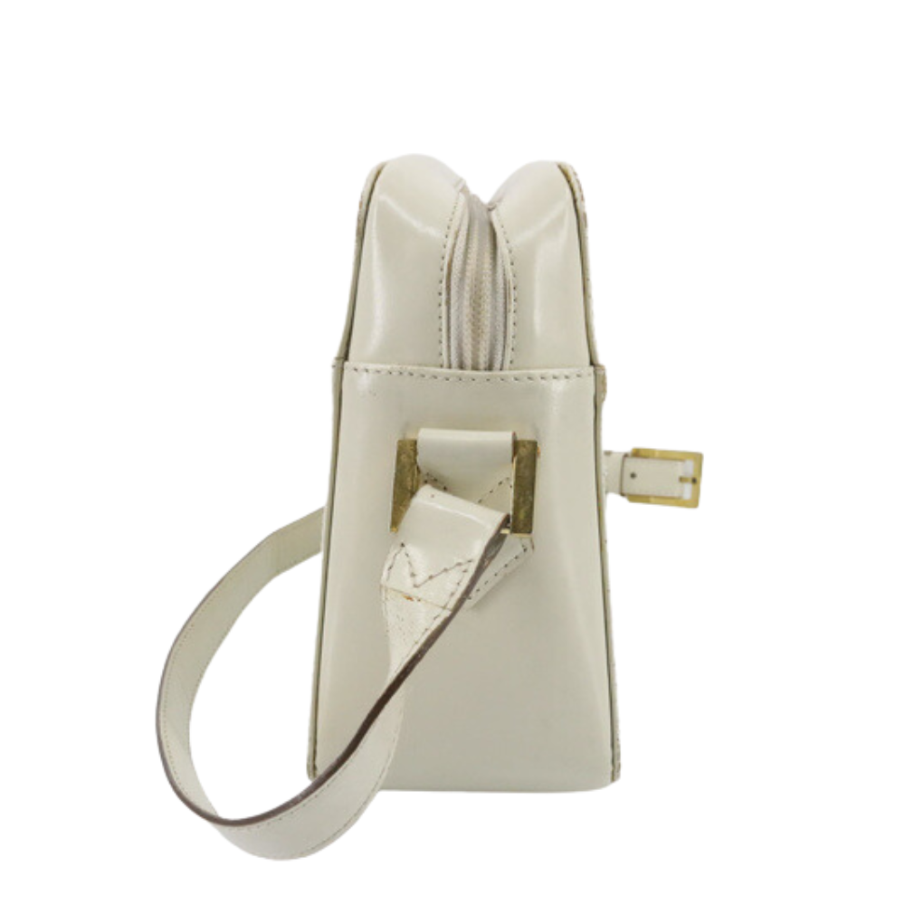 White Leather Shoulder Bag