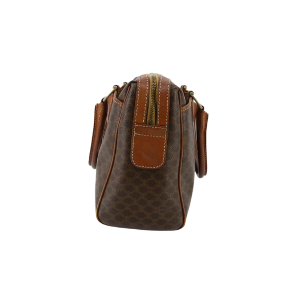 Brown Macadam Mini Boston Bag