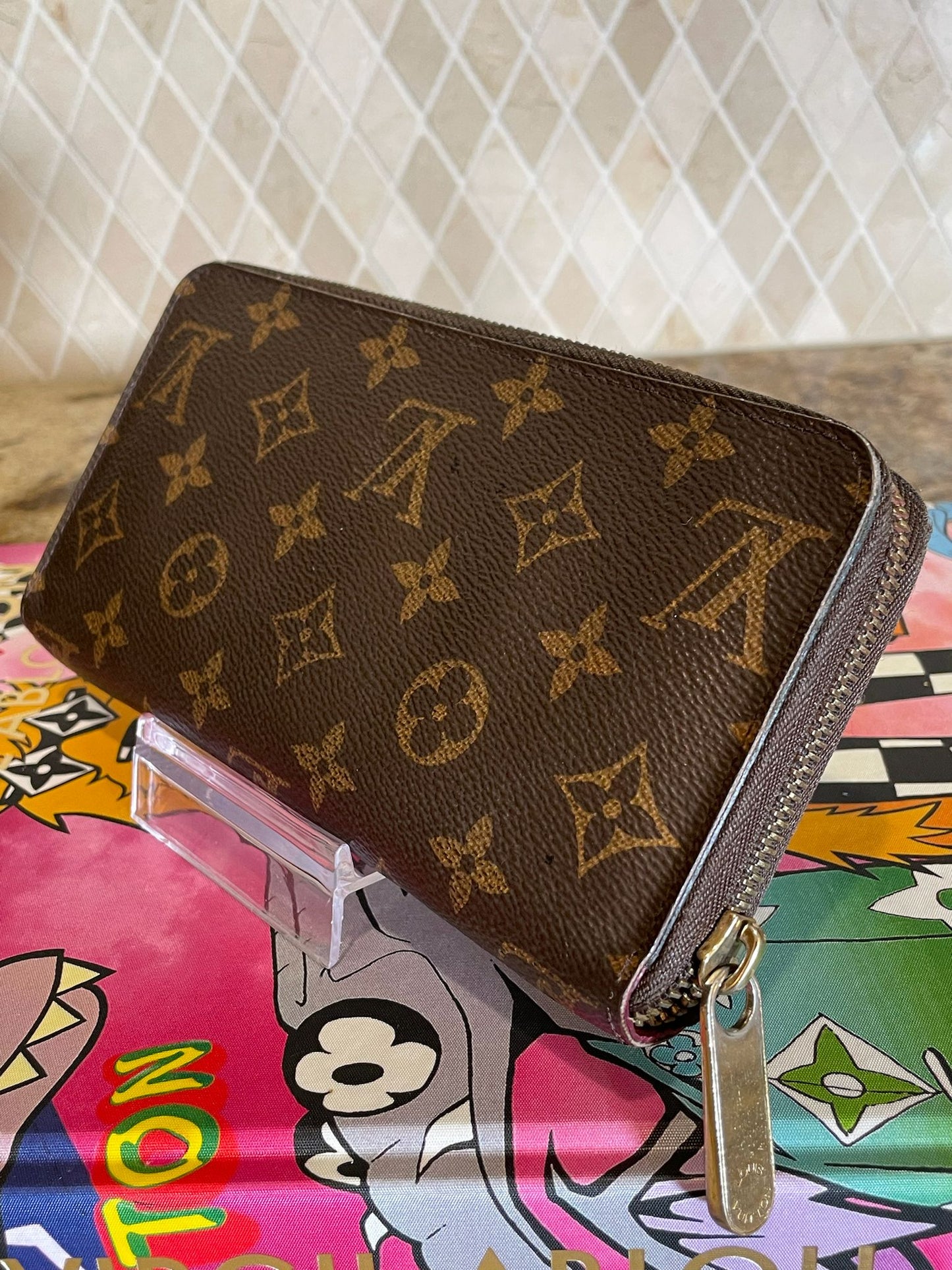 Louis Vuitton Monogram 2015 Christmas Animation Zippy Wallet