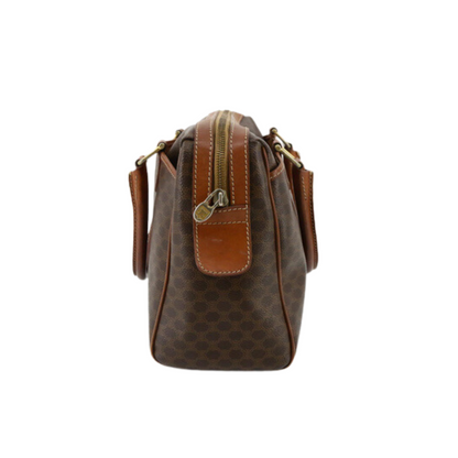 Brown Macadam Mini Boston Bag