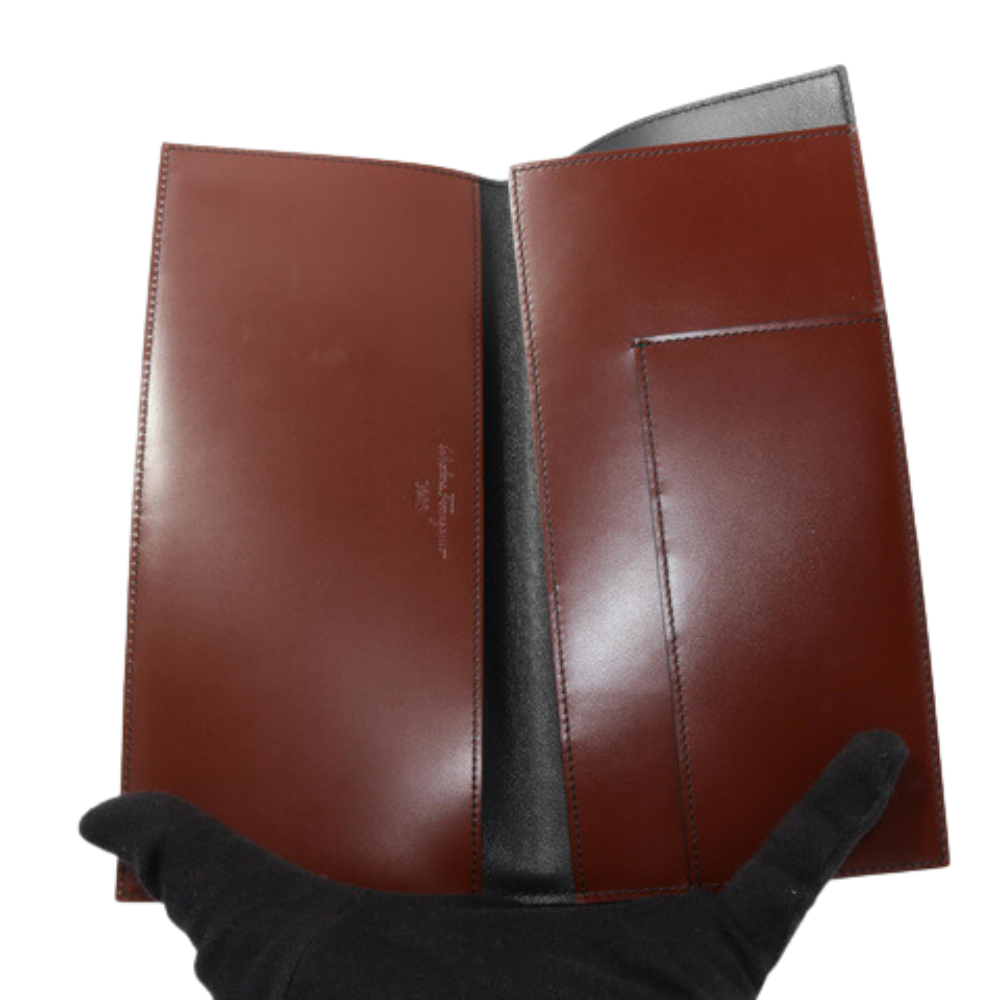 Bordeaux  Leather Long Wallet