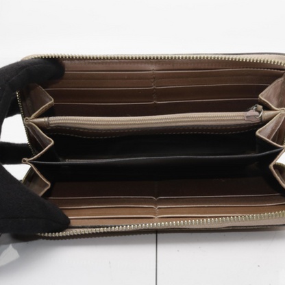 Brown Sima Zippy Long Wallet