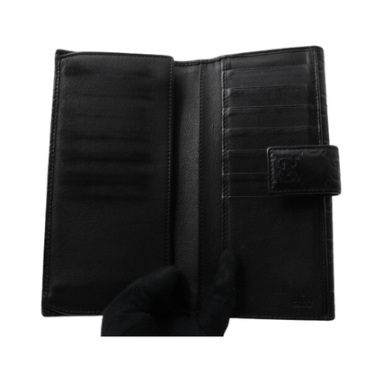 Black Sima Long Wallet