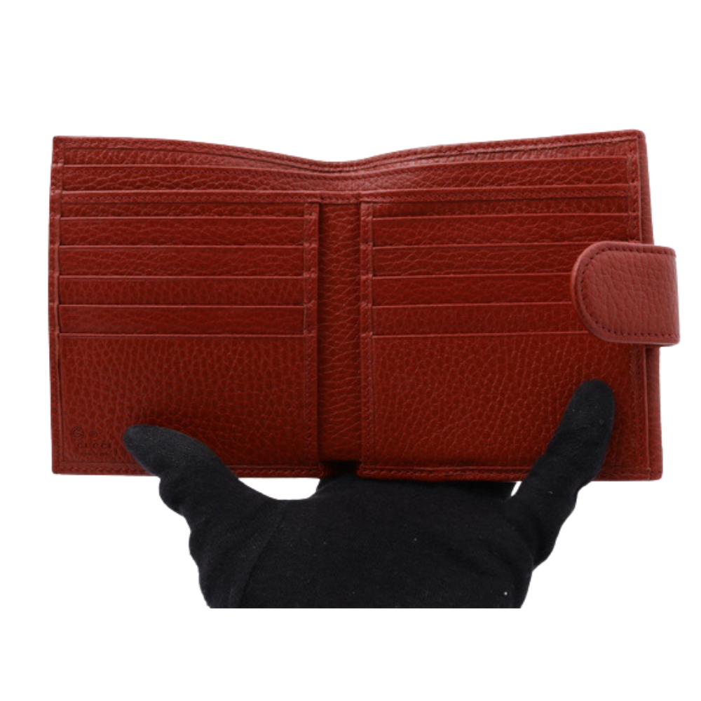 Red GG Compact Wallet