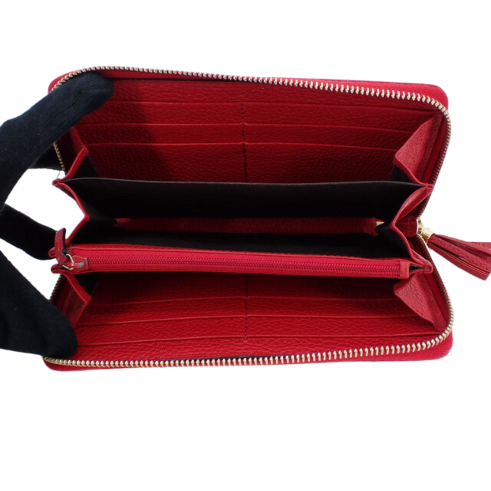 Red Soho Zippy Wallet