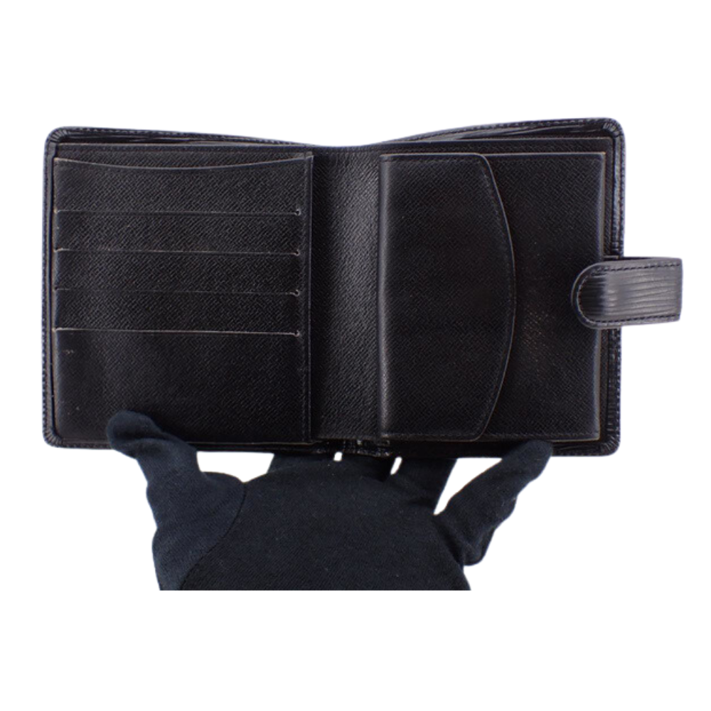 Epi Black Compact Wallet