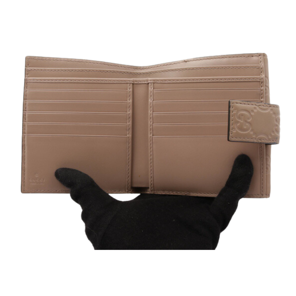 Brown Sima Ribbon Bi-fold Wallet