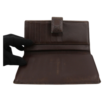 Brown Sima Long Wallet