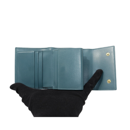 Blue Tri-Fold Wallet