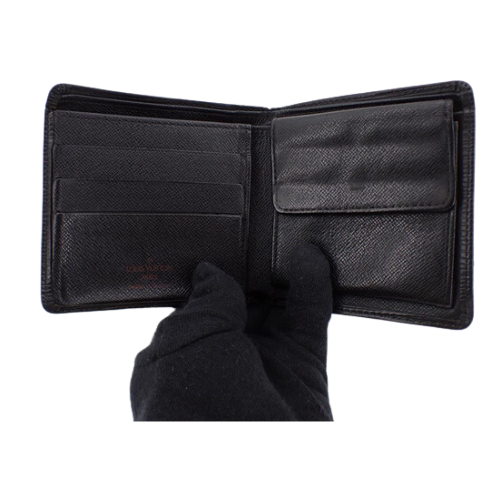 Epi Black Bi-Fold Wallet