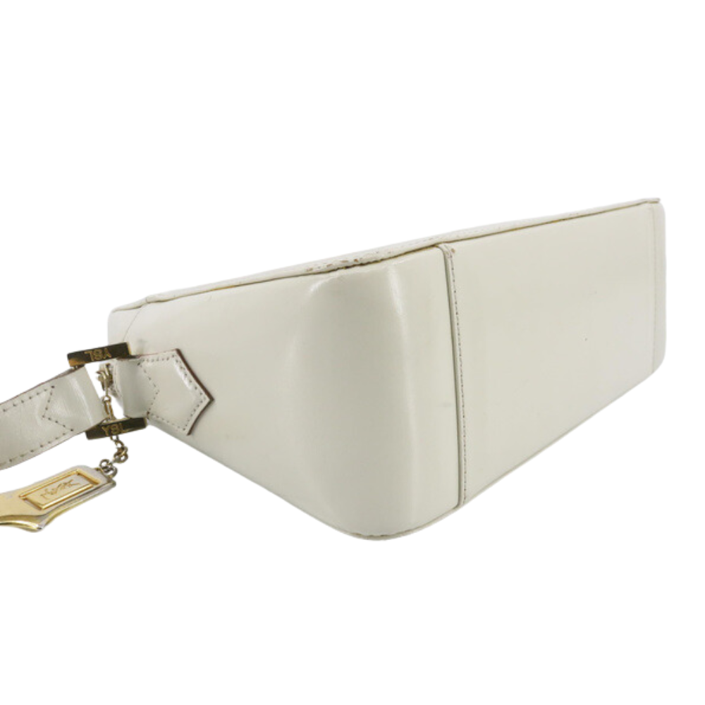 White Leather Shoulder Bag